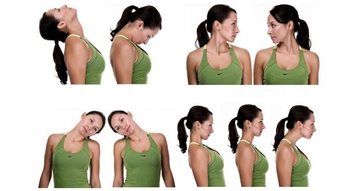 ejercicios para el cuello con osteocondrosis ejemplo 1