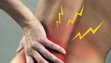 Dolor para la osteocondrosis lumbar